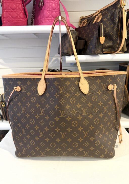 Louis Vuitton Monogram Peony Neverfull GM with Pouch - Image 7