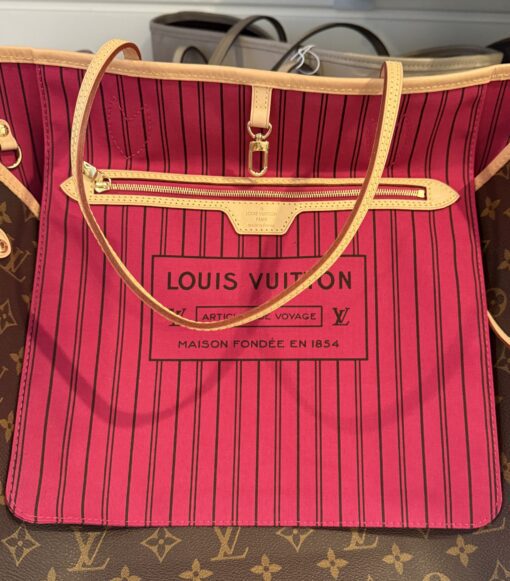 Louis Vuitton Monogram Peony Neverfull GM with Pouch - Image 25