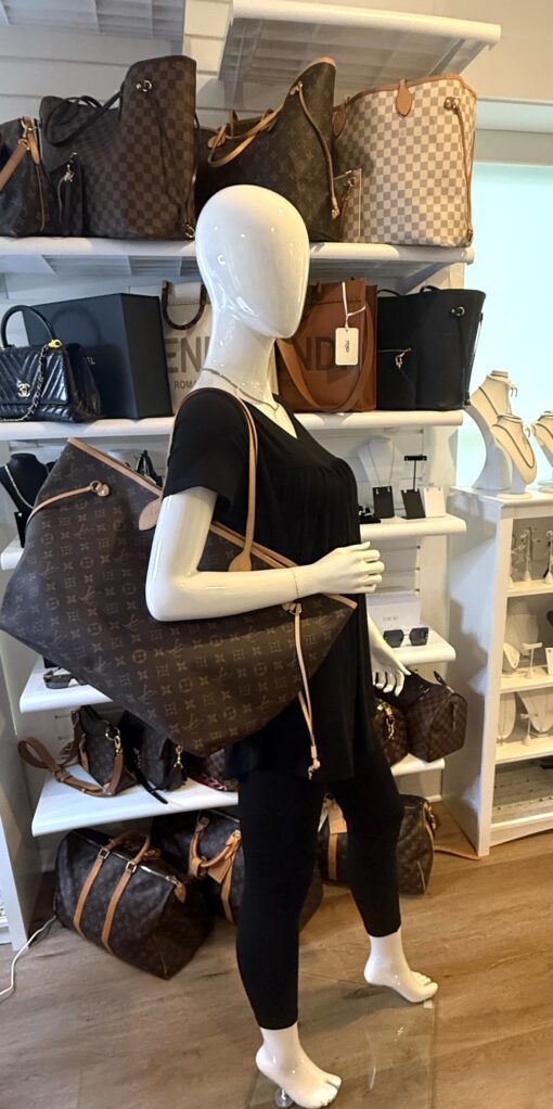 Louis Vuitton Monogram Peony Neverfull GM with Pouch - Image 3