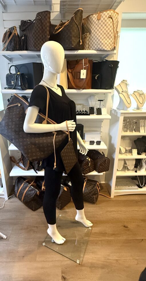 Louis Vuitton Monogram Peony Neverfull GM with Pouch - Image 2