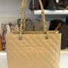Chanel Caviar Quilted Grand Shopping Tote GST Beige Clair GHW