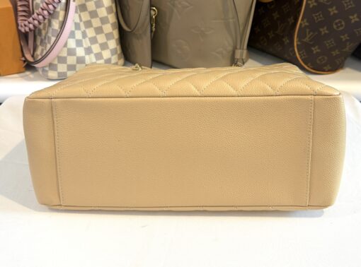 Chanel Caviar Quilted Grand Shopping Tote GST Beige Clair GHW - Image 16
