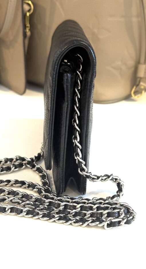 Chanel Caviar Quilted Wallet On Chain WOC Black SHW - Image 7