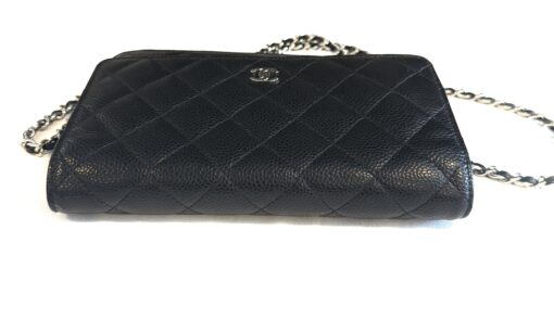 Chanel Caviar Quilted Wallet On Chain WOC Black SHW - Image 23