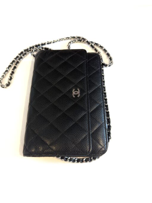 Chanel Caviar Quilted Wallet On Chain WOC Black SHW - Image 22