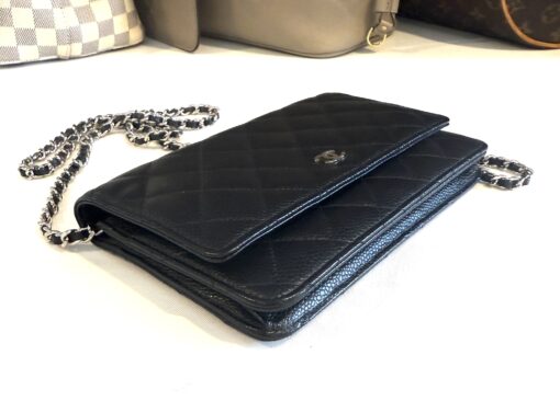Chanel Caviar Quilted Wallet On Chain WOC Black SHW - Image 21