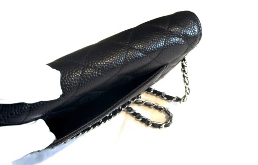 Chanel Caviar Quilted Wallet On Chain WOC Black SHW - Image 12