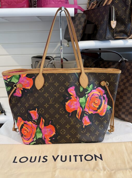 Louis Vuitton Stephen Sprouse Roses Monogram Neverfull MM - Image 3
