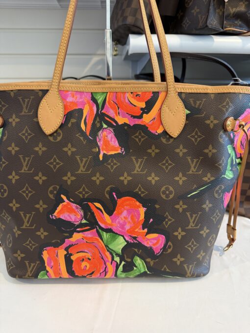 Louis Vuitton Stephen Sprouse Roses Monogram Neverfull MM - Image 37