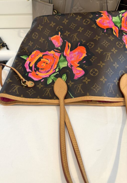 Louis Vuitton Stephen Sprouse Roses Monogram Neverfull MM - Image 27