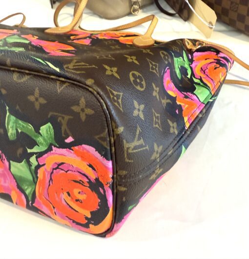 Louis Vuitton Stephen Sprouse Roses Monogram Neverfull MM - Image 16