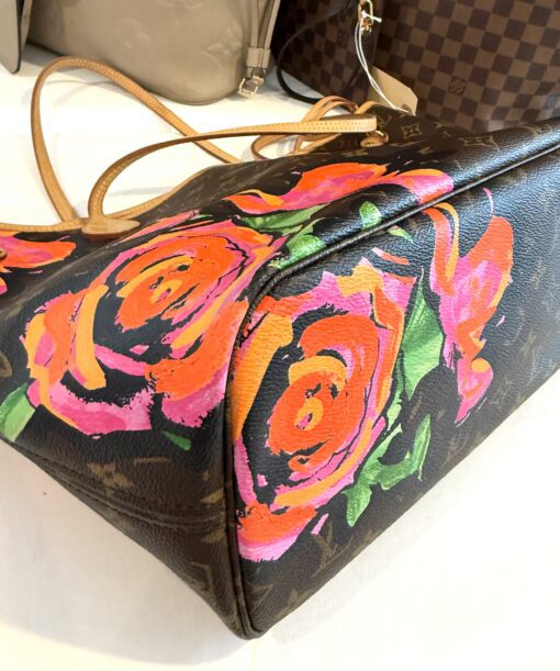 Louis Vuitton Stephen Sprouse Roses Monogram Neverfull MM - Image 13