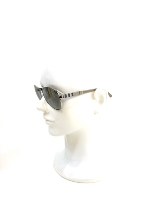 Burberry Women BE3080 10056V Silver Cateye Sunglasses - Image 4
