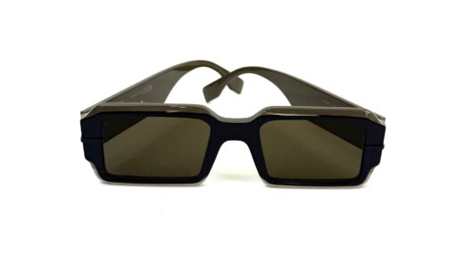 Fendi FE40073U 50E Blue and Grey Rectangular Sunnies