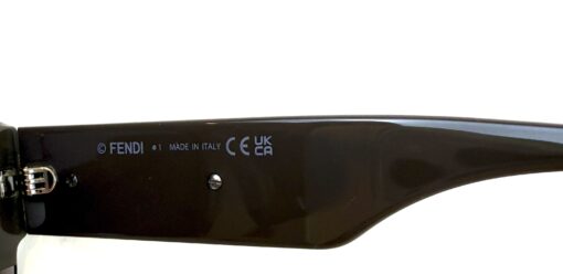 Fendi FE40073U 50E Blue and Grey Rectangular Sunnies - Image 8