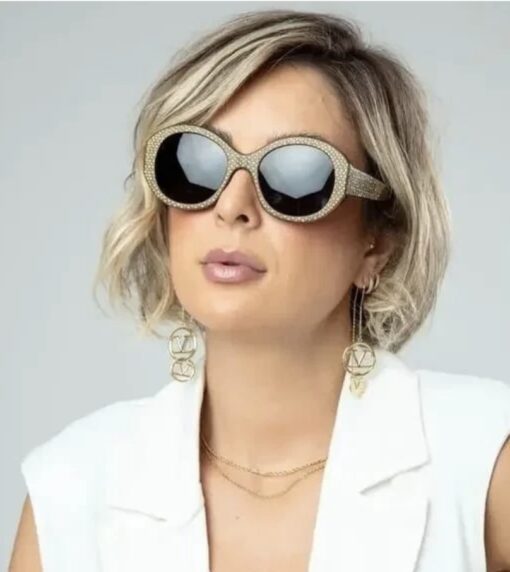 CELINE CL4240IS HAVANA BROWN CRYSTAL SUNGLASSES - Image 2