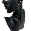Profile of the display bust wearing the diamond stud