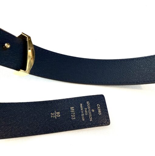 Louis Vuitton Calfskin Rainbow Monogram 30mm LV Initiales Reversible Belt 80 32 - Image 7