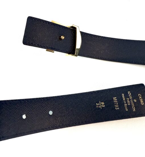 Louis Vuitton Calfskin Rainbow Monogram 30mm LV Initiales Reversible Belt 80 32 - Image 10