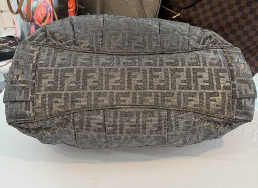 Fendi Metallic Lurex Zucca Mia Tote Brown - Image 8