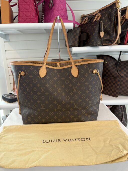 Louis Vuitton Monogram Neverfull GM Tan Interior - Image 3