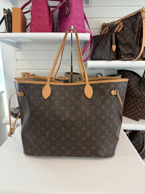 Louis Vuitton Monogram Neverfull GM Tan Interior