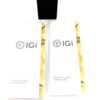 Earrings with their two IGI laboratory grown reports