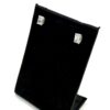 Studs on the black display card seen at an angle
