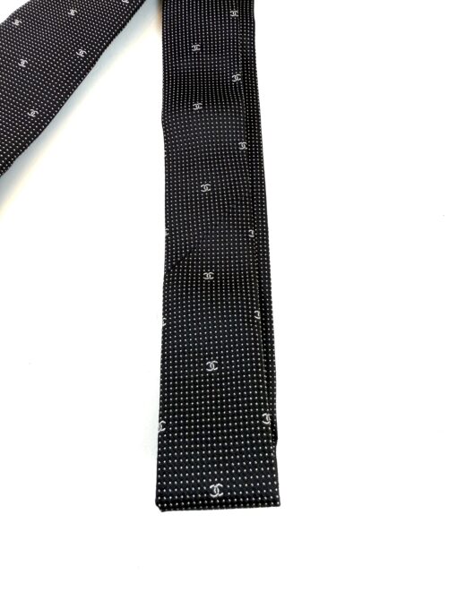 Chanel Men's Tie Black and White - Image 8