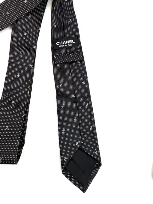 Chanel Men's Tie Black and White - Image 7