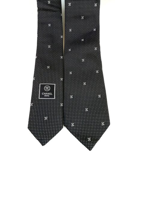 Chanel Men's Tie Black and White - Image 4