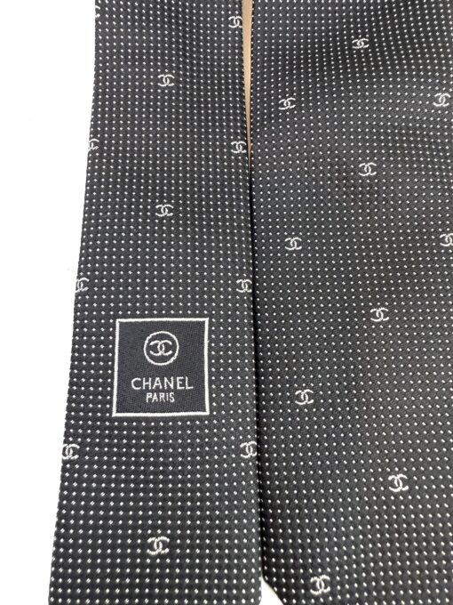Chanel Men's Tie Black and White - Image 5