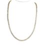 5 Carat Lab Diamond in .925 Sterling Yellow Silver 17" Tennis Necklace