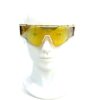 Sunglasses on a display head, seen from the front