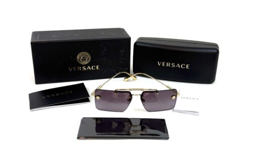 Versace VE2245 Violet Lenses with Gold Frame Sunglasses - Image 3