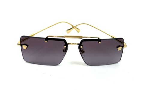 Versace VE2245 Violet Lenses with Gold Frame Sunglasses