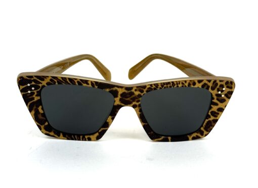 CELINE CL40187I CHEETAH CAT EYE SUNGLASSES
