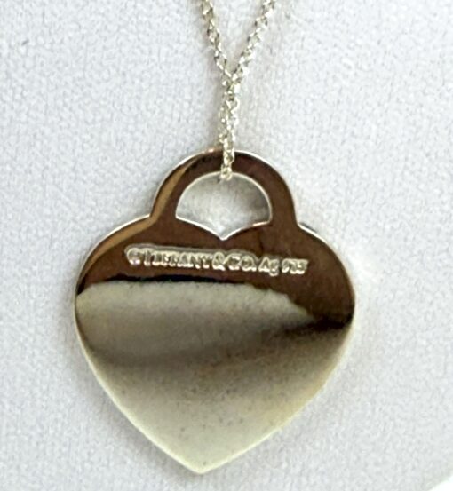Silver Enamel LOVE YOU Heart Charm Blue Necklace and Notes Large Jumbo Pendant - Image 9