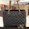 Chanel GST Black Caviar Shopping Tote Gold Hardware (Copy) 5