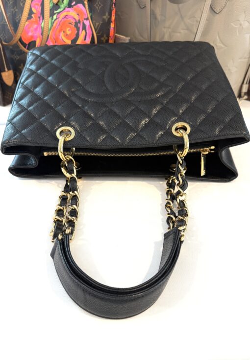Chanel GST Black Caviar Shopping Tote Gold Hardware - Image 22