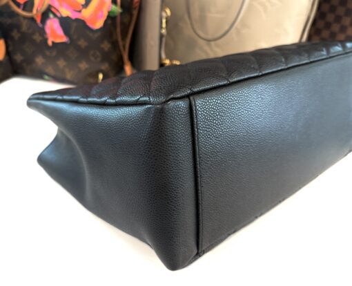Chanel GST Black Caviar Shopping Tote Gold Hardware - Image 18