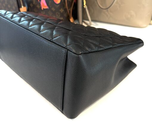 Chanel GST Black Caviar Shopping Tote Gold Hardware - Image 17
