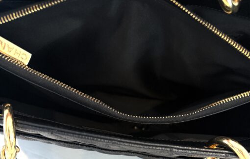 Chanel GST Black Caviar Shopping Tote Gold Hardware - Image 10