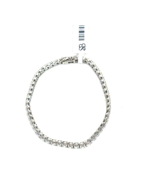 7 Carat Lab Diamond Tennis Bracelet in .925 Sterling Silver - Image 7