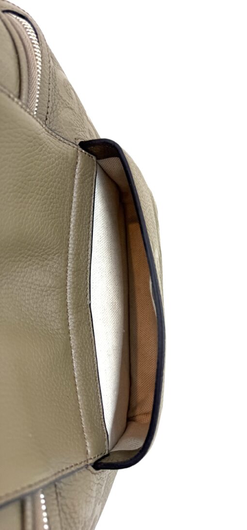 Gucci Piuma Calfskin Jumbo GG Embossed Pocket Belt Bag Large Taupe - Image 13