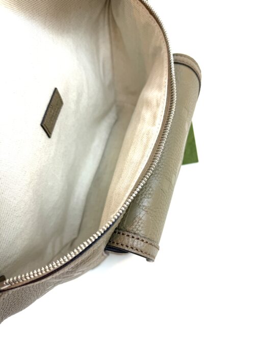 Gucci Piuma Calfskin Jumbo GG Embossed Pocket Belt Bag Large Taupe - Image 9