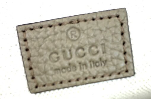 Gucci Piuma Calfskin Jumbo GG Embossed Pocket Belt Bag Large Taupe - Image 8