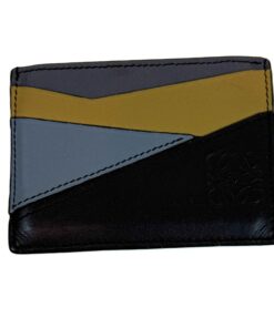 Loewe Men's Puzzle Colorblock Leather Card Case