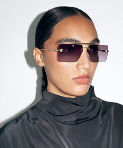 Alternative view of Versace VE2245 Violet Lenses with Gold Frame Sunglasses