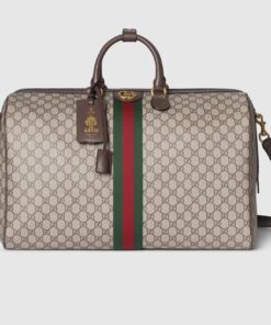 Gucci Savoy Large Duffle Bag Coated Canvas